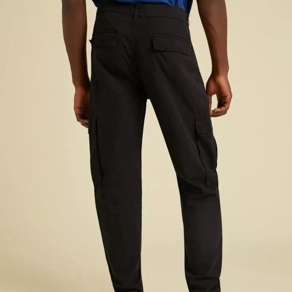 Guess Pants New Guess Originals Black Cargo Ripstop Kit Trousers Sz